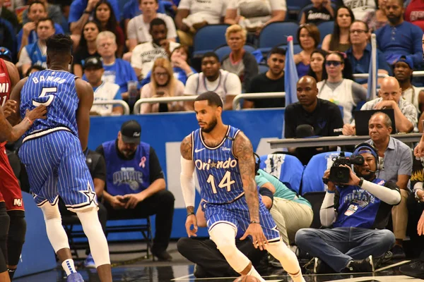 Orlando Magic Host Miami Heat Amway Center Στο Ορλάντο Της — Φωτογραφία Αρχείου