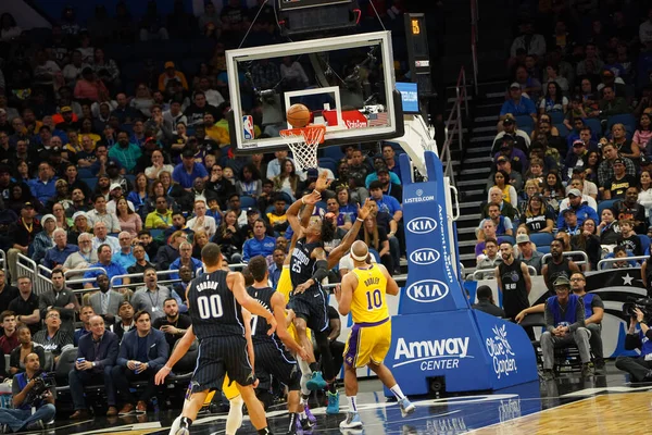 Orlando Magic Hospeda Lakers Amway Center Orlando Forida Quarta Feira — Fotografia de Stock