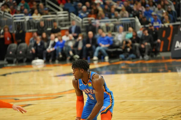 Orlando Magic Gastheer Van Oklahoma Thunder Het Amway Center Orlando — Stockfoto