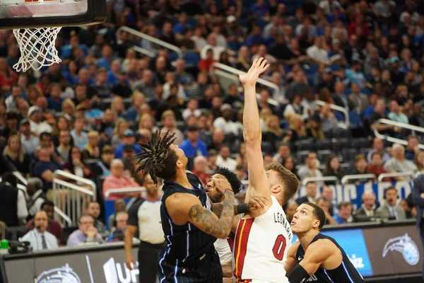 Jugador Portland Traillblazers Mccollum Hace Intento Durante Partido Amway Center —  Fotos de Stock