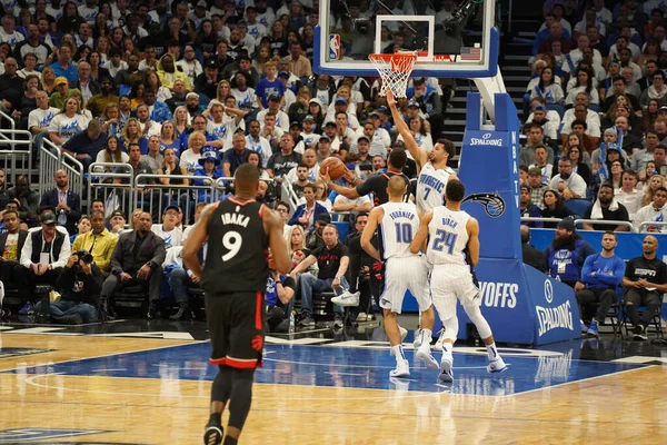 Orlando Magic Hosts Toronto Rapters Nba Playoff Στο Amway Arena — Φωτογραφία Αρχείου