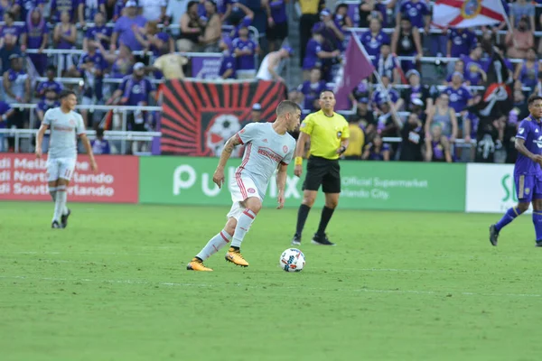 Orlando City Host Atlanta United Orlando City Stadium Orlandon July — Stock Photo, Image