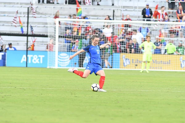 Francie Soutěžit Proti Německu Během Shebelives Cup Stadionu Orlando City — Stock fotografie