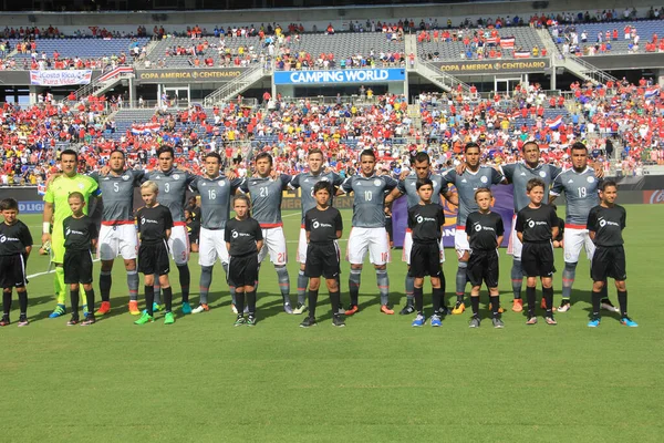 Costa Rica Enfrenta Paraguay Durante Copa América Centenario Camping World — Foto de Stock