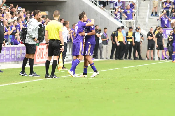 Orlando City, 31 Mart 2018 'de Orlando Florida' daki Exploria Stadyumu 'nda New York Red Bulls' a ev sahipliği yaptı..  