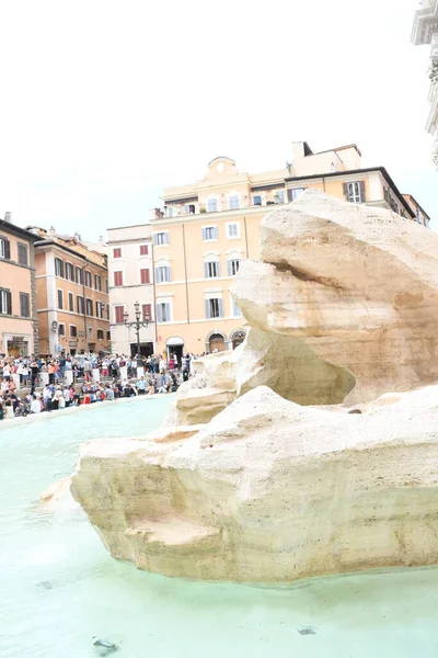 Der Berühmte Trevi Brunnen Rom Italien — Stockfoto