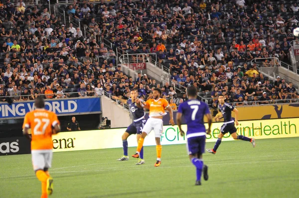 Orlando City Házigazdája Houston Dynamo Július 2016 Camping World Stadium — Stock Fotó