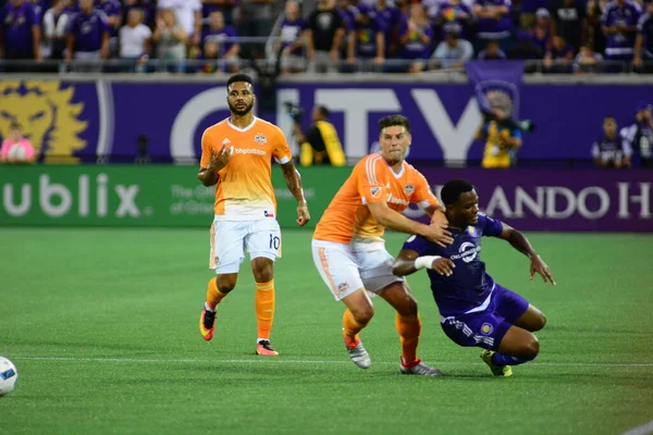 Orlando City Házigazdája Houston Dynamo Július 2016 Camping World Stadium — Stock Fotó