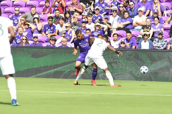 Orlando City Gastheer Van New York Red Bulls Het Exploria — Stockfoto