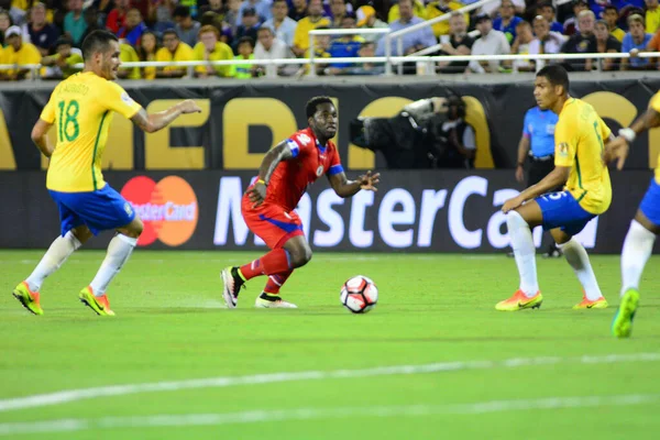 Brésil Affronte Haïti Lors Centenario Copa America Orlando Floride Camping — Photo