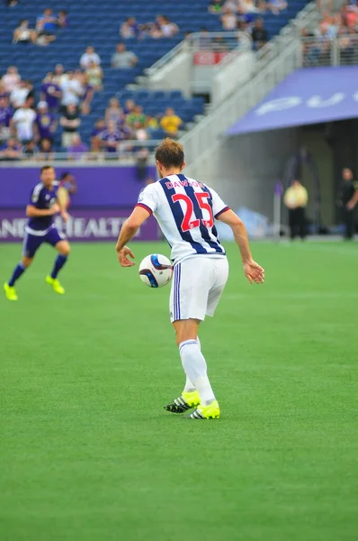 Orlando City Anfitrión West Bromwich Albion Camping World Stadium Orlando — Foto de Stock