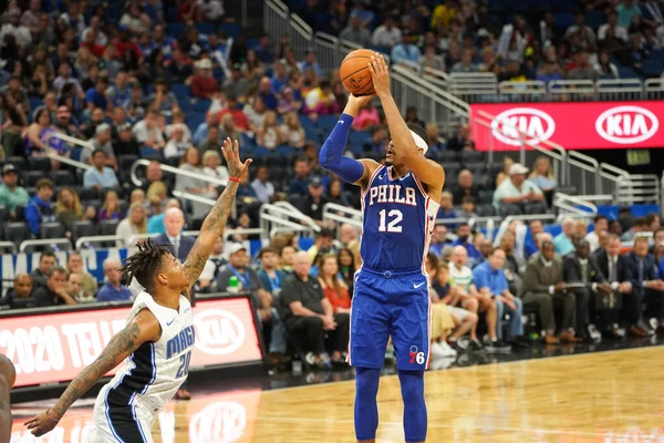 Orlando Magic Ospita Philadelphia 76Ers All Amway Center Orlando Florida — Foto Stock