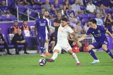 Orlando City, 23 Ağustos 2019 Cuma günü Florida, Orlando 'daki Exploria Stadyumu' nda Atlanta United 'a ev sahipliği yaptı.