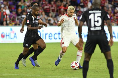 Flamengo Eintracht Frankfurt 'a karşı 12 Ocak 2019 Cumartesi günü Orlando City Stadyumu' nda.  