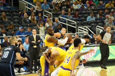 Orlando Magic 11 Aralık 2019 Çarşamba günü Orlando Forida 'daki Amway Center' da Los Angeles Lakers 'a ev sahipliği yaptı..  