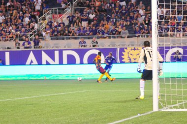 Orlando City SC, 29 Haziran 2016 'da Orlando Florida' daki Kamp Dünyası Stadyumu 'nda Fort Lauderdale Strikers' a ev sahipliği yaptı..