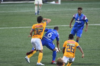 Atlanta United sunucusu Tigres & MLS Homegrown takımları 31 Temmuz 2018 'de Atlanta, Georgia' da düzenlenen MLS All Star haftasında.