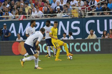 Paris Saint-Germain, Tottenham Hotspur 'a karşı 22 Temmuz 2017' de Orlando Florida 'daki Citrus Bowl' da. 