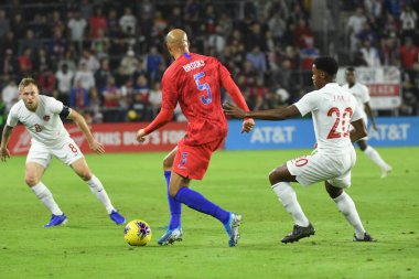 Amerikan Futbol Takımı 15 Kasım 2019 Cuma günü Orlando Florida 'daki Exploria Stadyumu' nda oynanan Concacaf Uluslar Ligi karşılaşmasında Kanada 'ya ev sahipliği yapmaktadır.