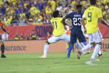 ABD Kolombiya 'ya karşı Raymond James Stadyumu' nda 11 Ekim 2018 'de.  