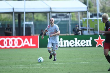 Toronto FC, 13 Temmuz 2020 tarihinde Orlando Florida 'daki ESPN Wild World of Sports' ta düzenlenen MLS Back Tournament sırasında D.C. United ile karşılaştı. Fotoğraf: Marty Jean-Louis
