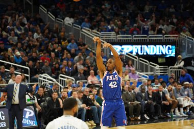 Orlando Magic, Philadelphia 76ers 'ı 13 Kasım 2019 Çarşamba günü Amway Center' da ağırlamaktadır. Fotoğraf: Marty Jean-Louis