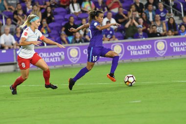 Orland Pride, 25 Ağustos 2018 'de Orlando Florida' daki Exploria Stadyumu 'nda Chicago Red Stars' a ev sahipliği yapıyor..  