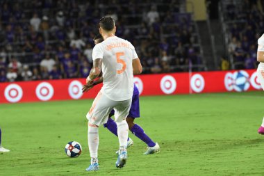 Orlando City, 23 Ağustos 2019 Cuma günü Florida, Orlando 'daki Exploria Stadyumu' nda Atlanta United 'a ev sahipliği yaptı.