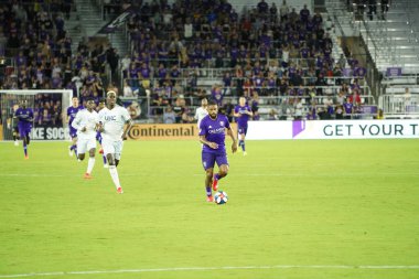 Orlando City SC, 19 Haziran 2019 Çarşamba günü Orlando 'daki Exploria Stadyumu' nda düzenlenen ABD Açık Kupası sırasında New England Devrimi 'ne ev sahipliği yaptı.