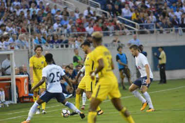 Paris Saint-Germain, Tottenham Hotspur 'a karşı 22 Temmuz 2017' de Orlando Florida 'daki Citrus Bowl' da.  