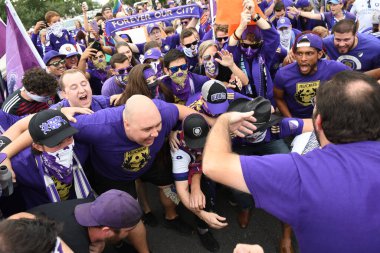 Orlando City 26 Temmuz 2018 'de Florida Exploria Stadyumu' nda NYC FC 'ye ev sahipliği yaptı. Fotoğraf: Marty Jean-Louis