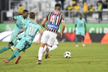 Fluminense, Florida Kupası 'nda 15 Ocak 2018' de Orlando Florida 'da oynanan Spektrum Stadyumu' nda Barcelona SC 'ye karşı..