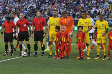 Paris Saint-Germain, Tottenham Hotspur 'a karşı 22 Temmuz 2017' de Orlando Florida 'daki Citrus Bowl' da.  