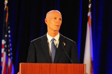 Florida Governer Rick Scott Speak at the Faith Symposium in Orlando Florida on October 13, 2015.   clipart