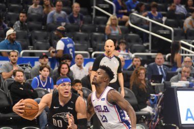 Orlando Magic, Philadelphia 76ers 'ı 25 Mart 2019' da Orlando Florida 'daki Amway Arena' da ağırlıyor..