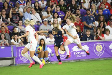 5 Mart 2020 'de Orlando Florida' daki Exploria Stadyumu 'nda düzenlenen 2020 SheBelieves Kupası' nda ABD - İngiltere Karşılaşması 