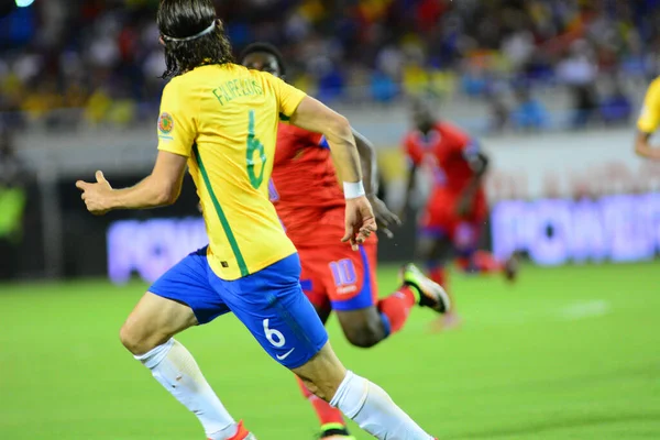 Brasil Enfrenta Haiti Durante Centenário Copa América Orlando Florida Camping — Fotografia de Stock