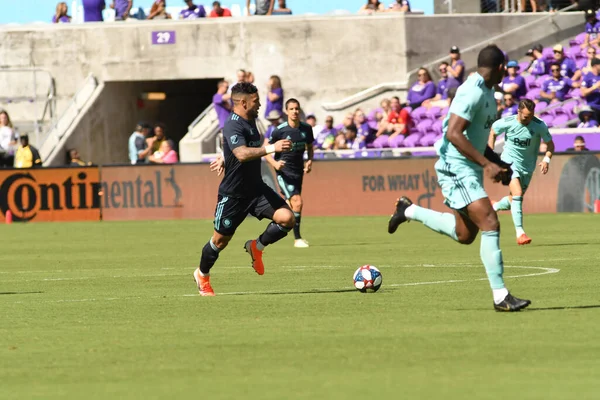 Orlando City Acoge Las Whitecaps Vancouver Orlando City Stadium Sábado — Foto de Stock