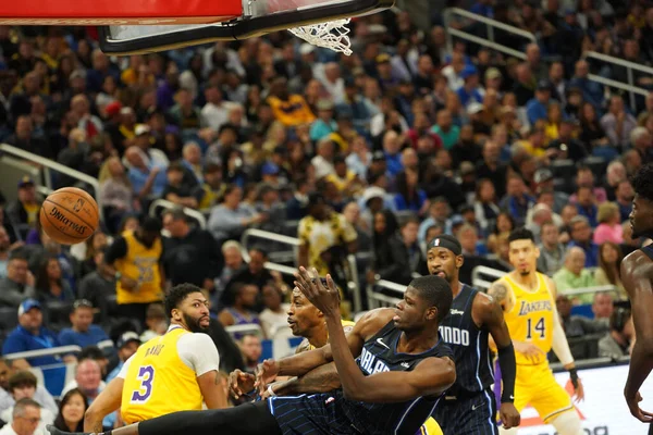 Orlando Magic Φιλοξενεί Τους Lakers Στο Amway Center Στο Orlando — Φωτογραφία Αρχείου