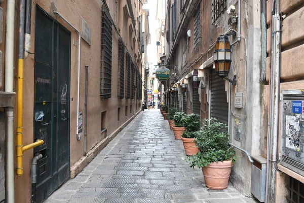 Straßenansicht Mit Fassaden Schöner Gebäude Stadtansicht Italien — Stockfoto