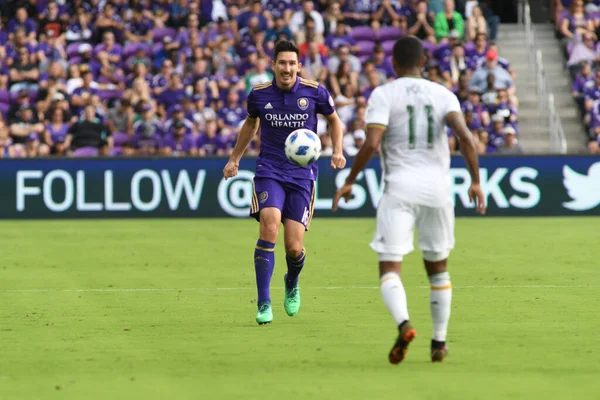 Orlando City Empfängt April 2018 Die Portland Timbers Exploria Stadium — Stockfoto