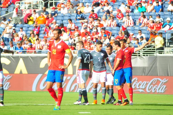 Costa Rica Enfrenta Paraguai Durante Centenário Copa América Estádio Mundial — Fotografia de Stock