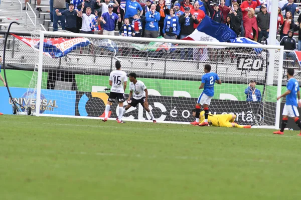 Rangers Corinthians Durante Copa Flórida Spectrum Stadium Janeiro 2018 Orlando — Fotografia de Stock