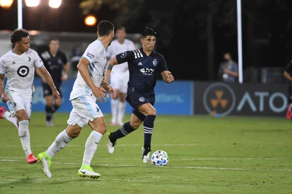 Mls Sırasındaki Minnesota United Ile Karşılaşan Kansas City Temmuz 2020 — Stok fotoğraf