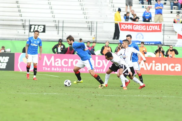 Rangers Corinthians Durante Copa Flórida Spectrum Stadium Janeiro 2018 Orlando — Fotografia de Stock