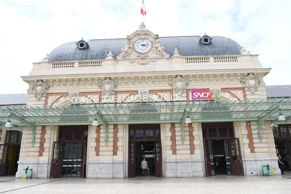 Vista Facciata Della Stazione Ferroviaria — Foto Stock