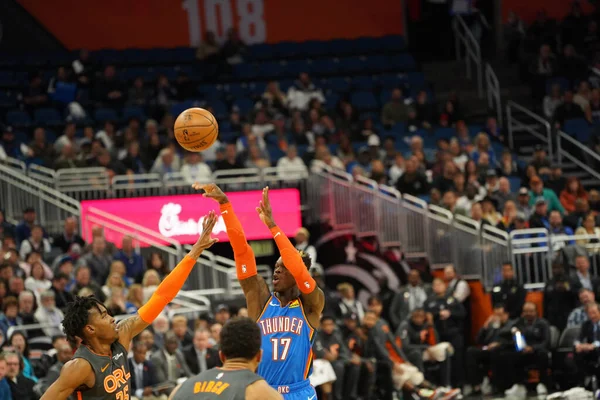 Orlando Magic Hostit Oklahoma Hrom Amway Center Orlando Florida Středu — Stock fotografie