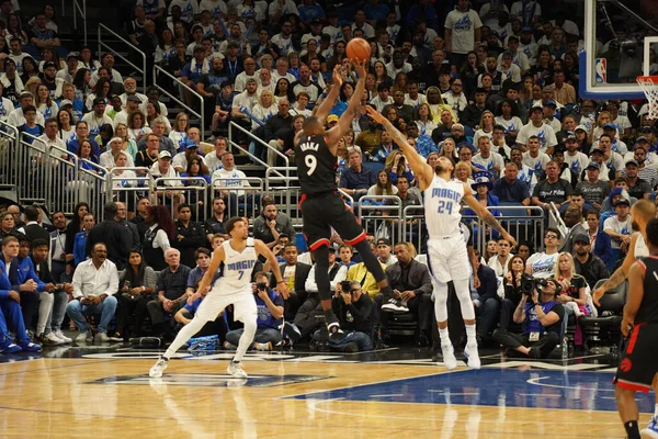 Orlando Magic Házigazdák Toronto Rapters Alatt Nba Rájátszás Forduló Amway — Stock Fotó