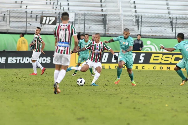 Fluminense Barcelona Florida Cup Spectrum Stadium January 2018 Orlando Florida — Stock Photo, Image