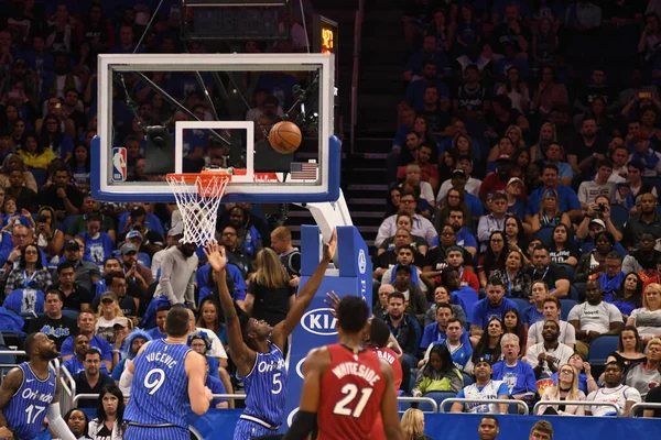 Orlando Magic Värd Miami Heat Amway Center Orlando Florida Den — Stockfoto